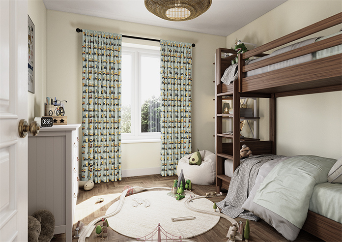 Construction Crew, Cement Grey - Made to Measure Curtains - Image 7